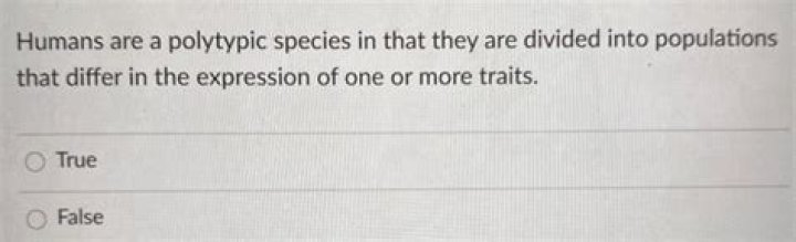Are humans a Polytypic species?