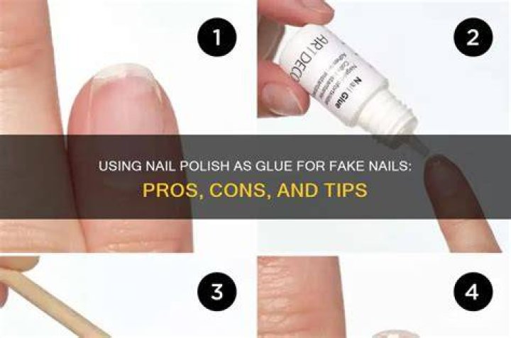 Can you glue a fake nail on skin?