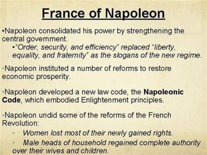 How did Napoleon strengthen France?