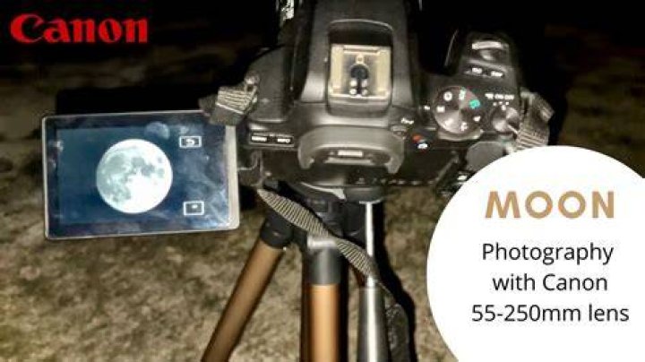 How do I capture the moon on my camera?