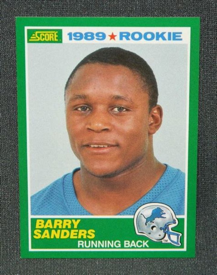How much is a 1989 Score Barry Sanders rookie card worth?