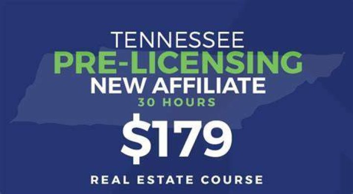 What's the pre licensing education requirement for affiliate brokers in Tennessee?