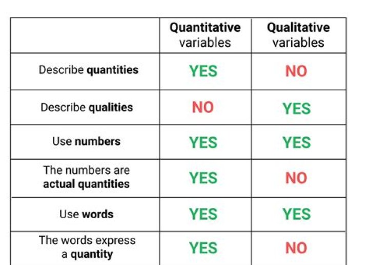 What are quantitative and qualitative variables?