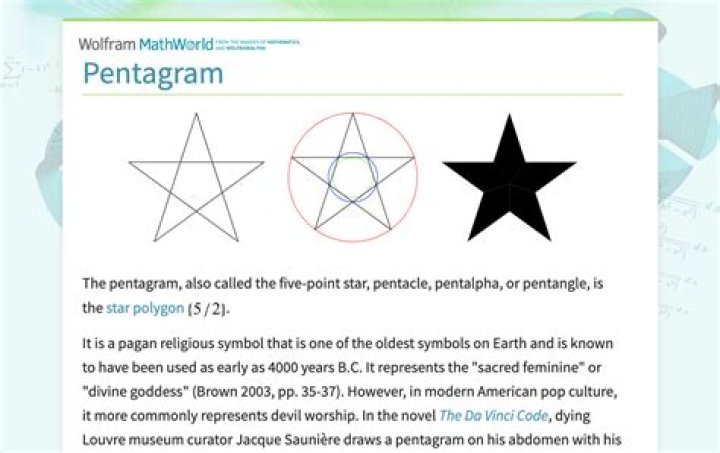 What does a 5 star pentagram mean?