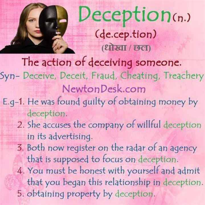 What does it mean when you deceive someone?
