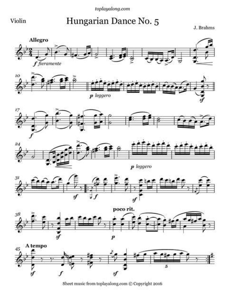 When was Hungarian Dance No 5 composed?